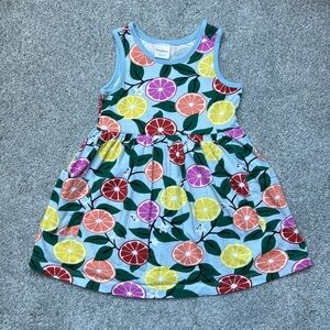 Hanna Andersson - Dress w/fruit - Blue, Red, Orange, Yellow, Green -Size 100 (4)